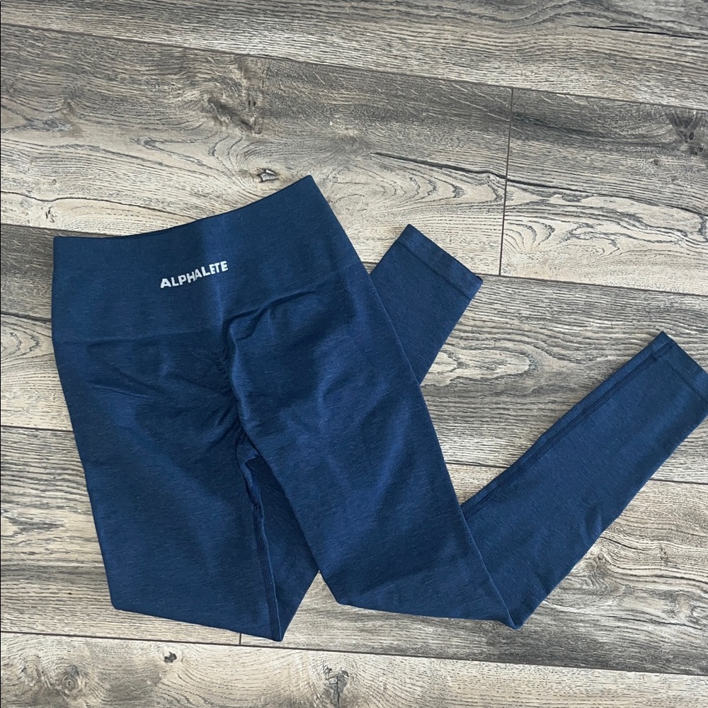 Alphalete Deep Blue Seamless High-Rise Leggings